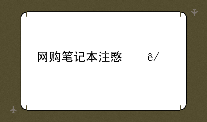 网购笔记本注意事项