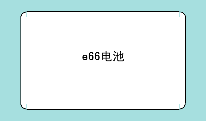 e66电池