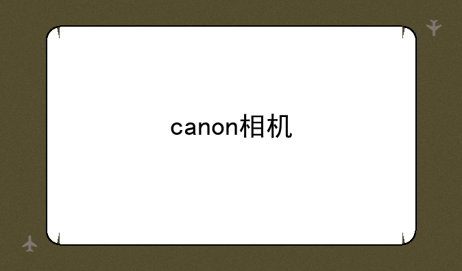 canon相机