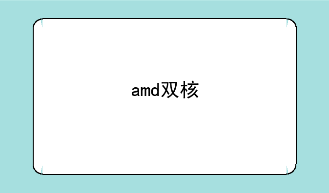 amd双核
