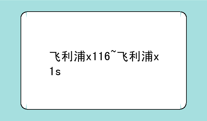 飞利浦x116~飞利浦x1s