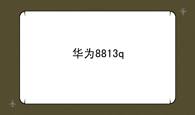 华为8813q